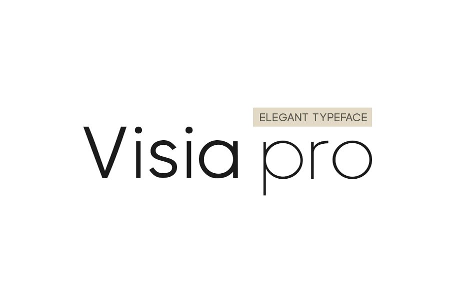 Schriftart Visia Pro